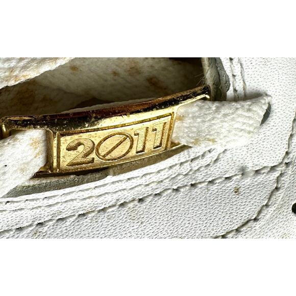 Nike Air Force 1 Low 2011 White Metallic Gold AF1 Sneakers 315122-145 Leather 14 - Picture 11 of 12